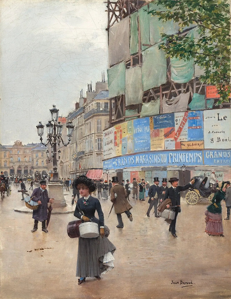 Paříž, ulice du Havre - Jean Béraud