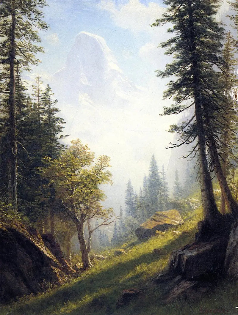 Mezi bernskými Alpami - Albert Bierstadt