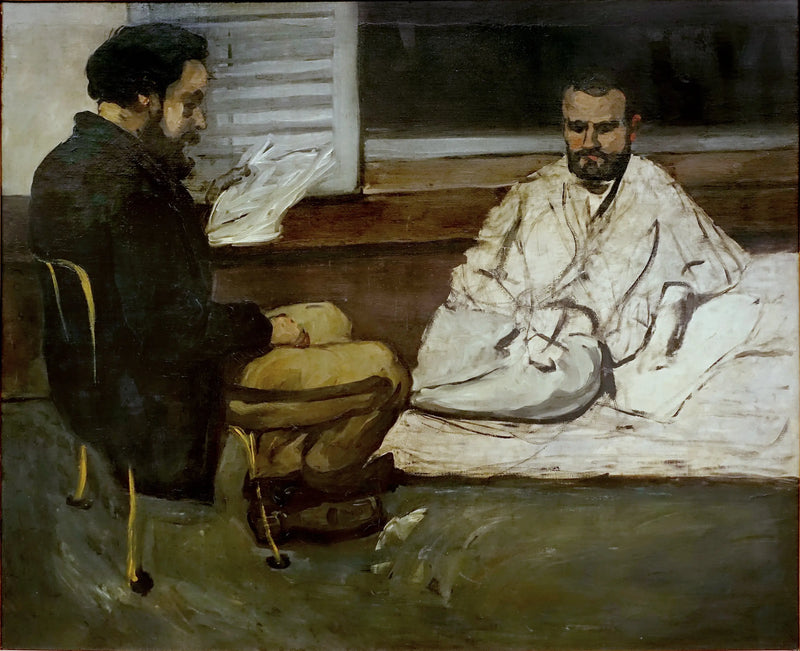 Paul Alexis čte Émile Zolovi - Paul Cézanne