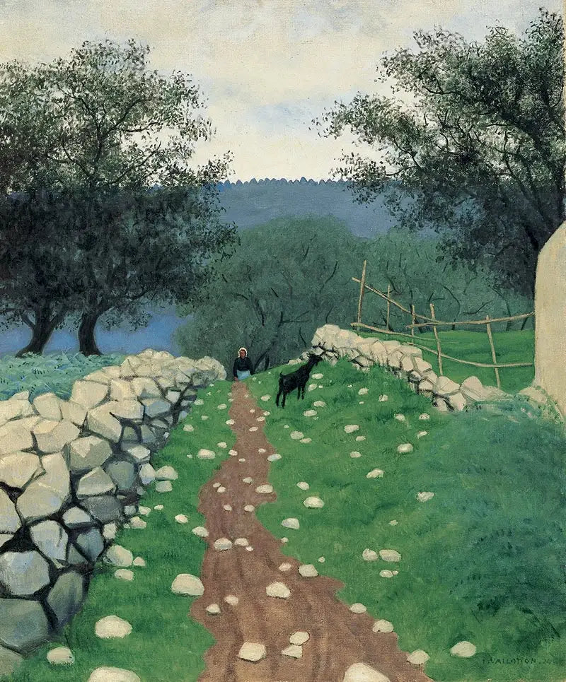 Paysage avec chèvre, Vence - Felix Vallotton