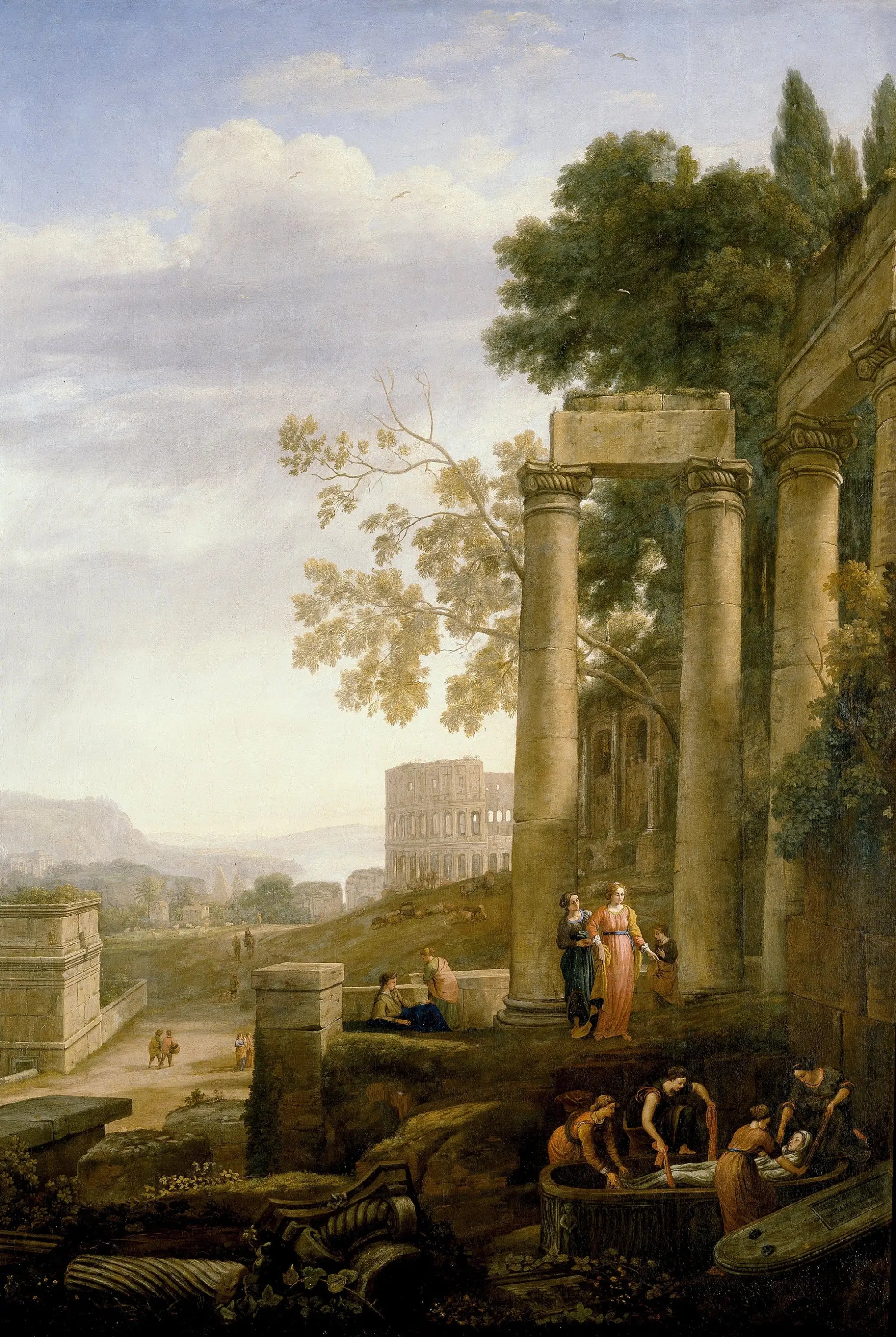 Paysage avec l’enterrement de sainte Séraphie - Claude Lorrain - Alpha Reproduction