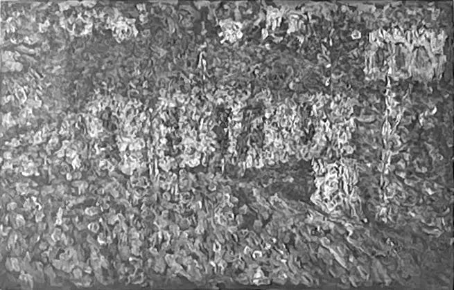 krajina s domy a potokem - Kazimir Malevich