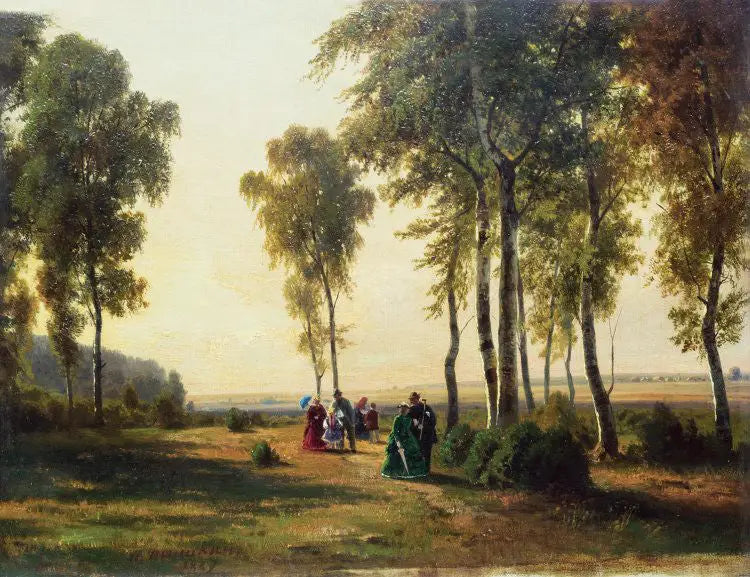 Paysage avec promenade - Ivan Chichkine - Alpha Reproduction