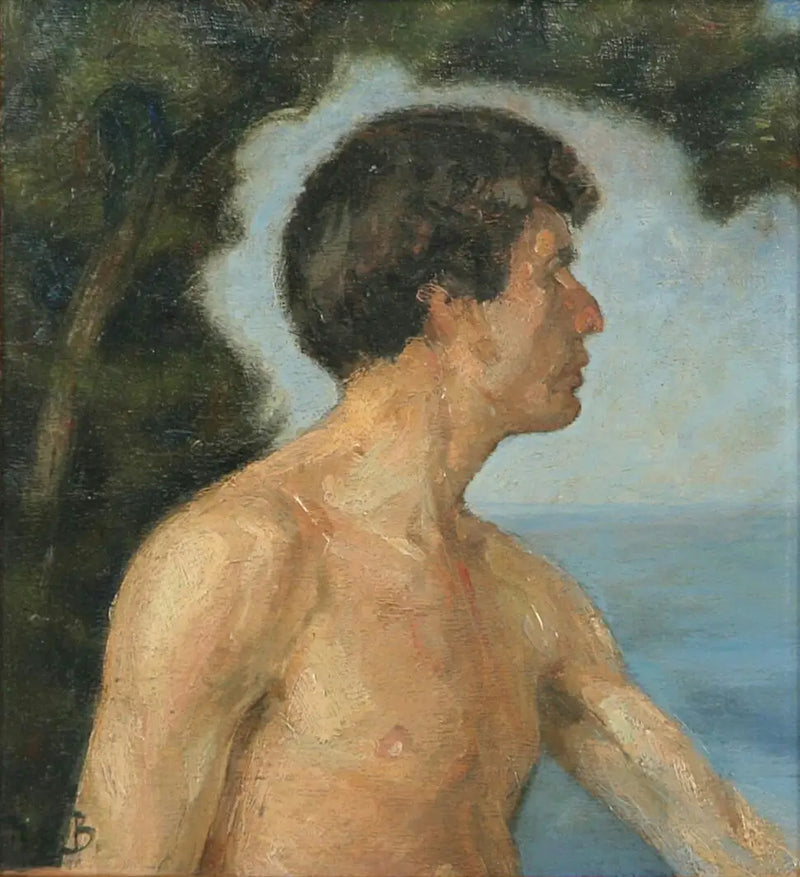 Krajina s mužem. - H. A. Brendekilde