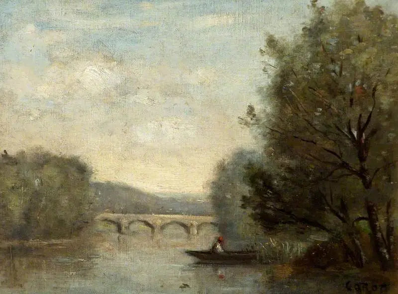 Krajina s mostem - Jean-Baptiste Camille Corot