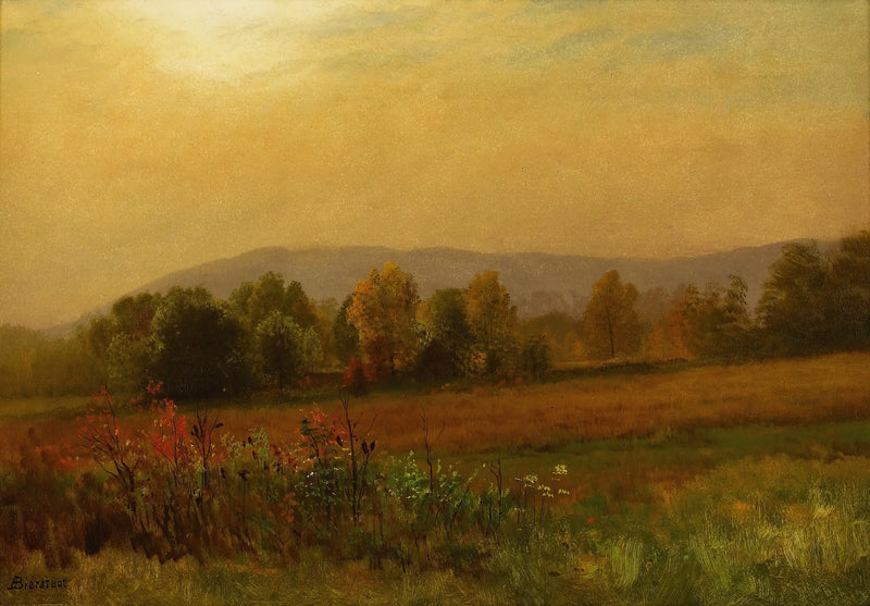Podzimní krajina, Nová Anglie - Albert Bierstadt