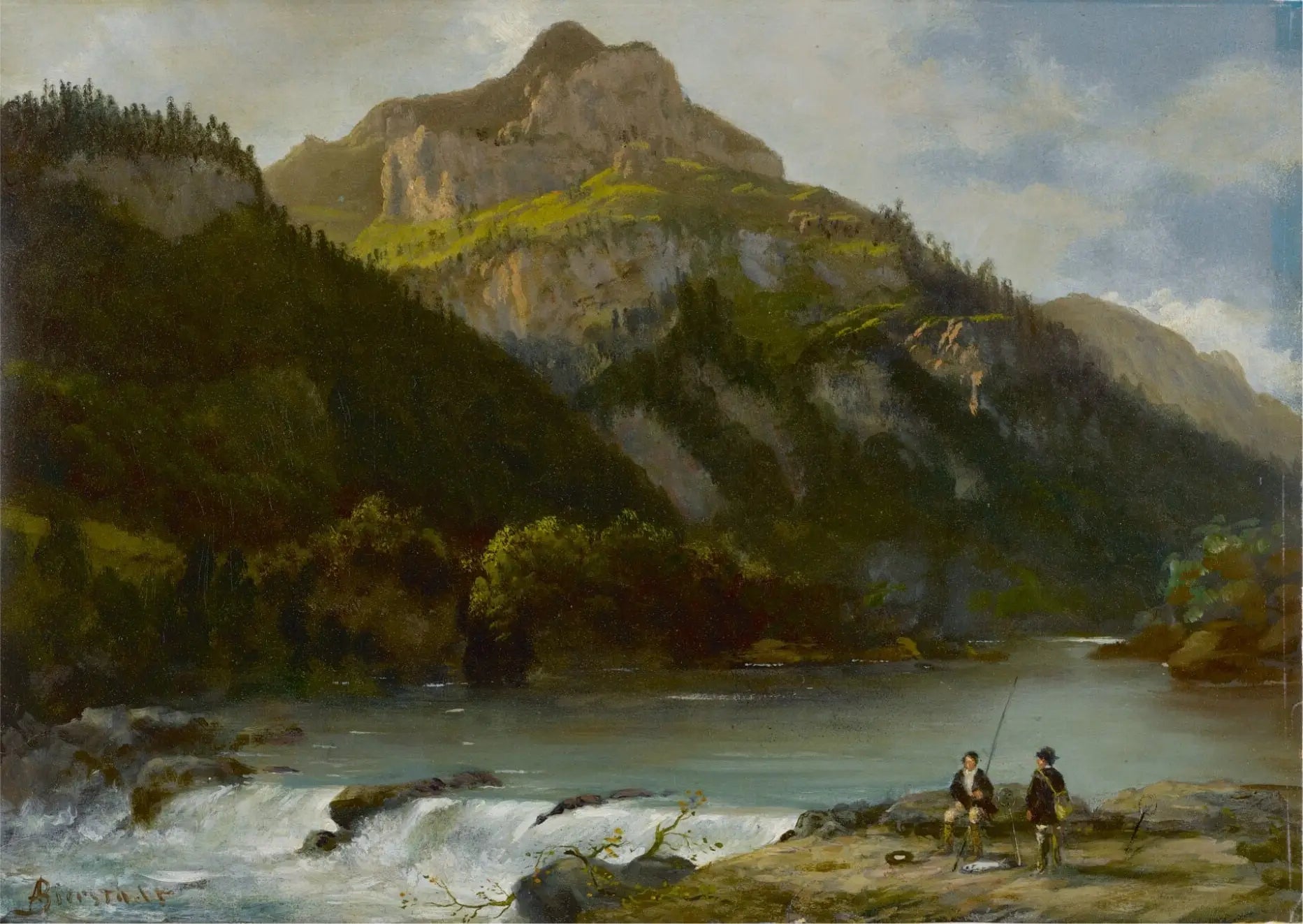 Paysage de montagne - Albert Bierstadt - Alpha Reproduction