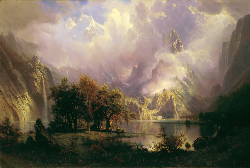 Krajina pohoří Skalistých hor - Albert Bierstadt