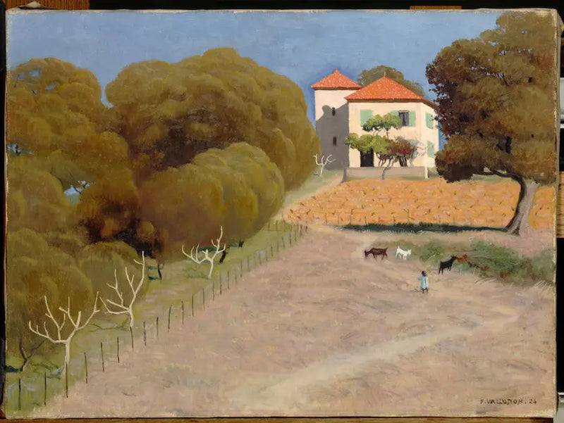 Paysage, la maison au toit rouge - Felix Vallotton