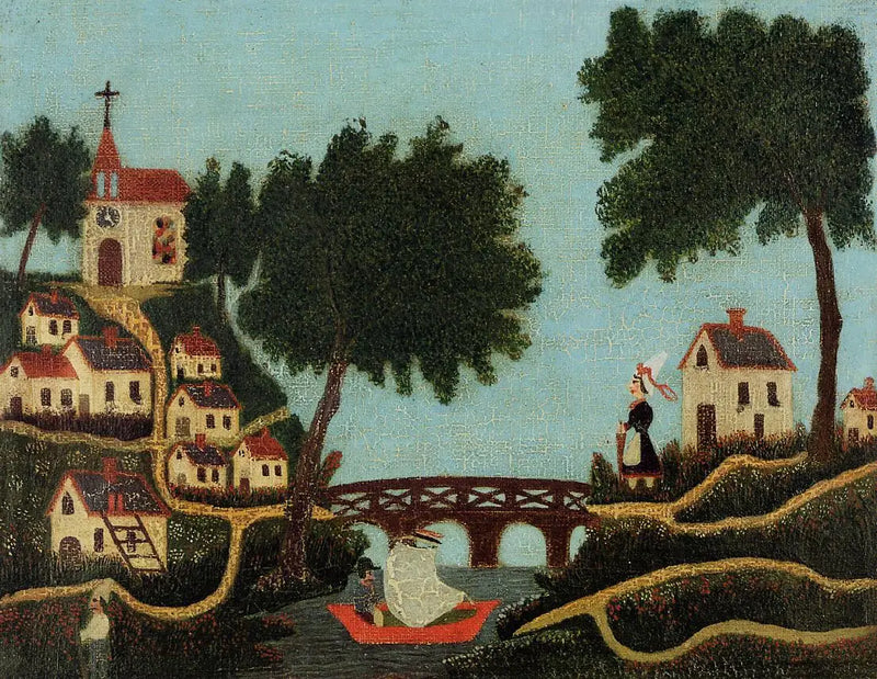 Krajina, most - Henri Rousseau