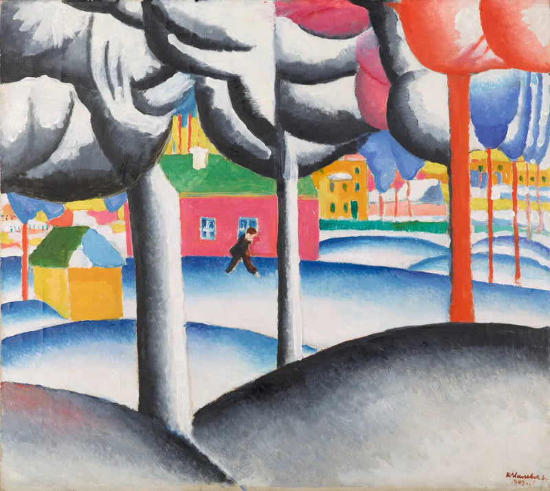 Zimní krajina - Kazimir Malevich