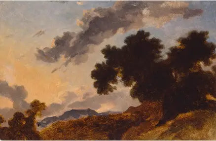 Paysage montagneux au coucher du soleil - Jean-Honoré Fragonard - Alpha Reproduction