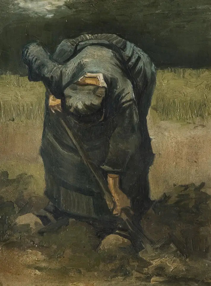 Zemědělka kopající - Vincent van Gogh