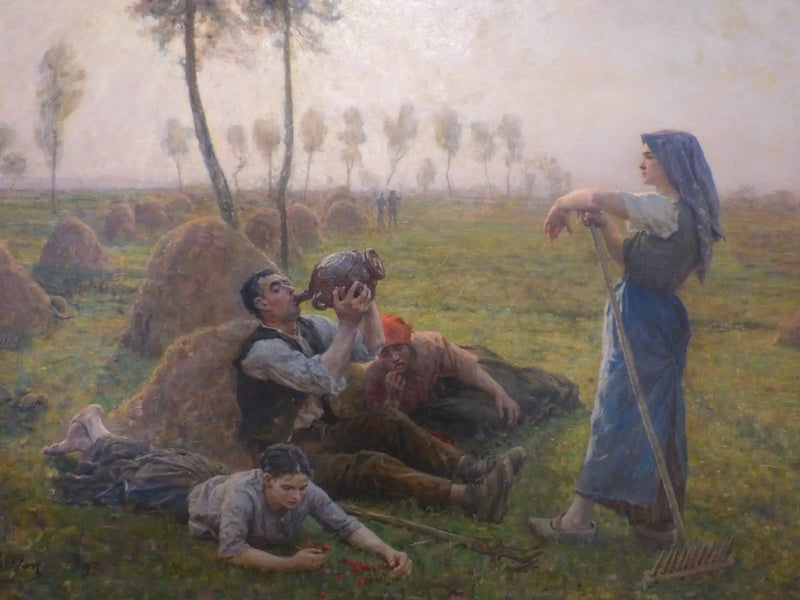 Farmáři odpočívají - Jules Breton