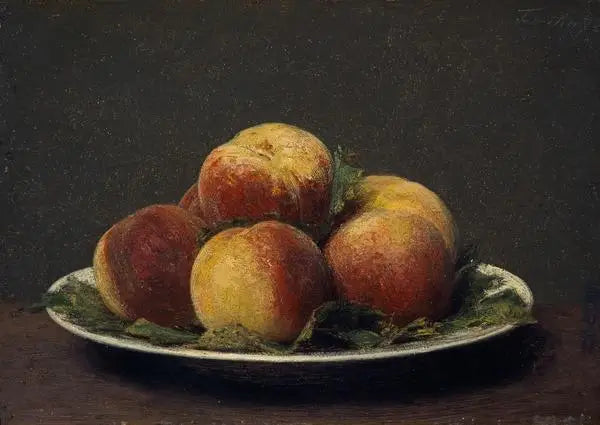 Broskve na talíři - Henri Fantin-Latour
