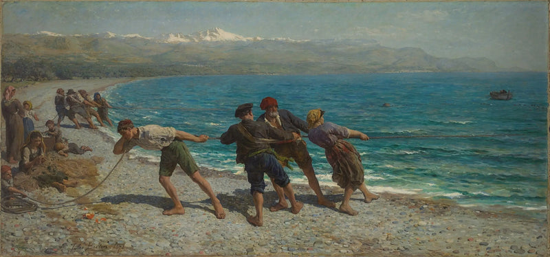 Rybáři v Mentonu - Jules Breton