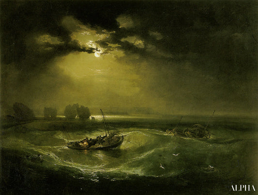 Pêcheurs en mer - William Turner - Reproductions de tableaux et peintures haut de gamme