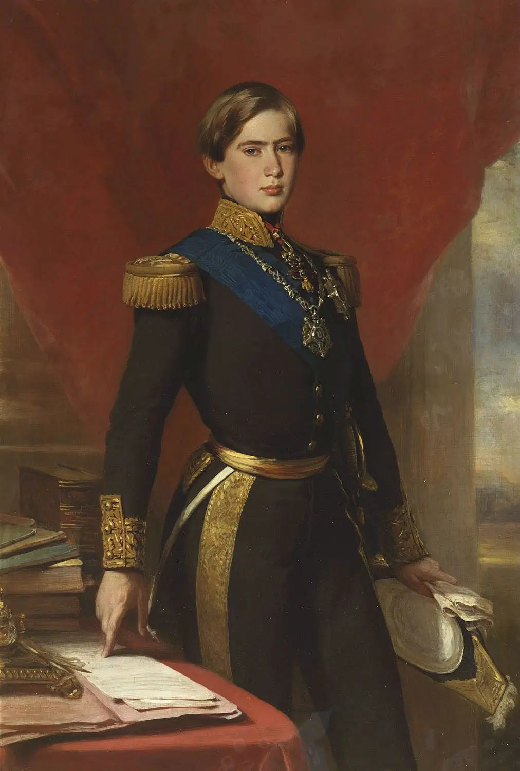 Pedro V roi du Portugal (1837-1861) - Franz Xaver Winterhalter - Alpha Reproduction