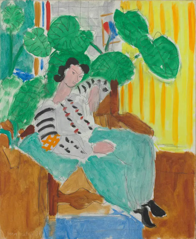 Malá rumunská blůza s listy - Henri Matisse