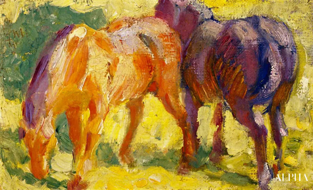 Petite image d'un cheval - Franz Marc - Reproductions de tableaux et peintures haut de gamme