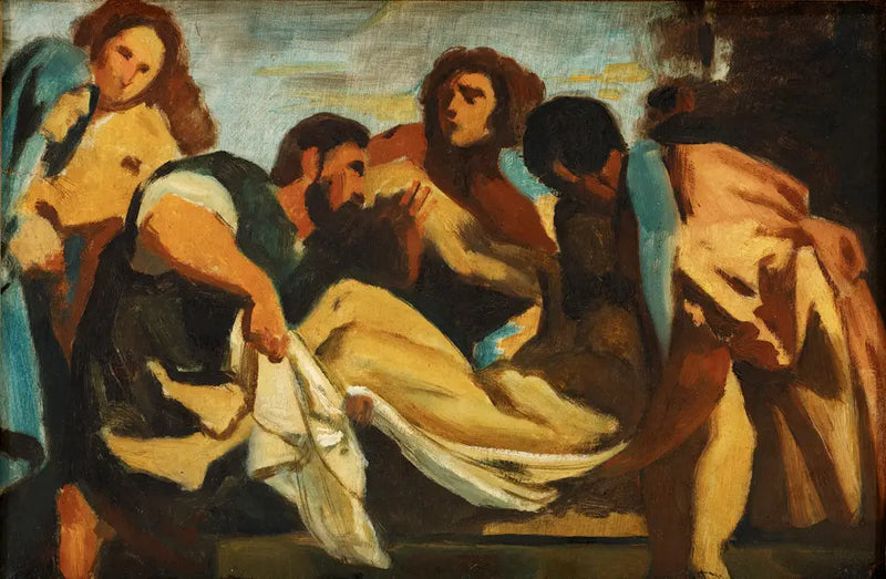 Pietà, podle Tiziana - Paul Cézanne