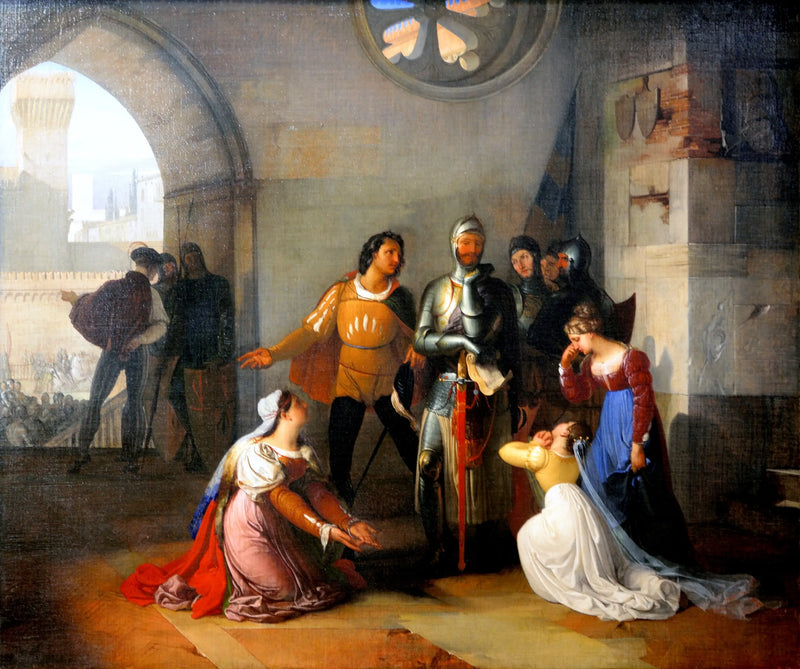 Pietro Rossi volán k velení benátské armády. - Francesco Hayez