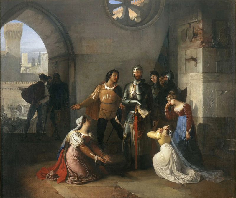 Pietro Rossi vězeň Scaligeri - Francesco Hayez