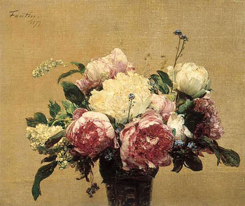 Pivoňky - Henri Fantin-Latour