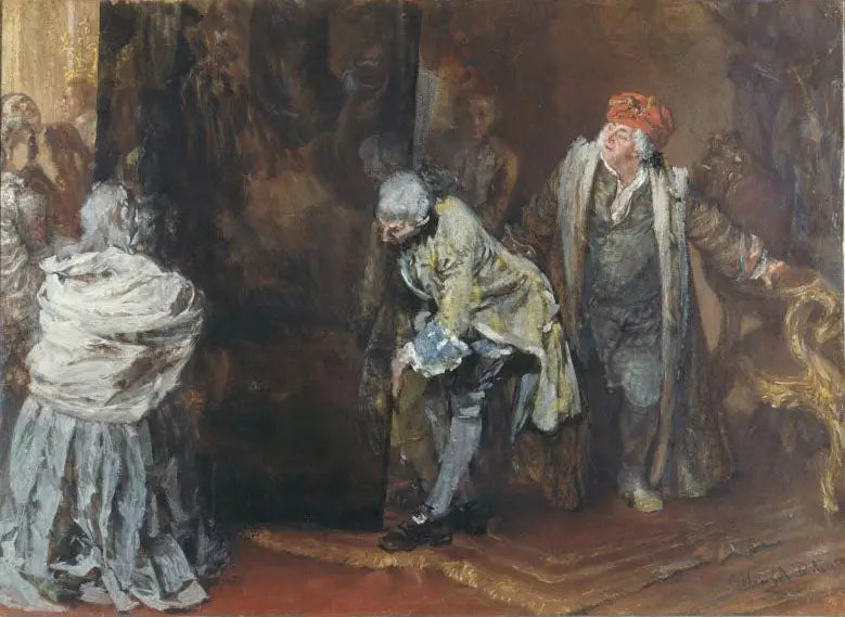 Místo u velkého Raphaela - Adolph von Menzel