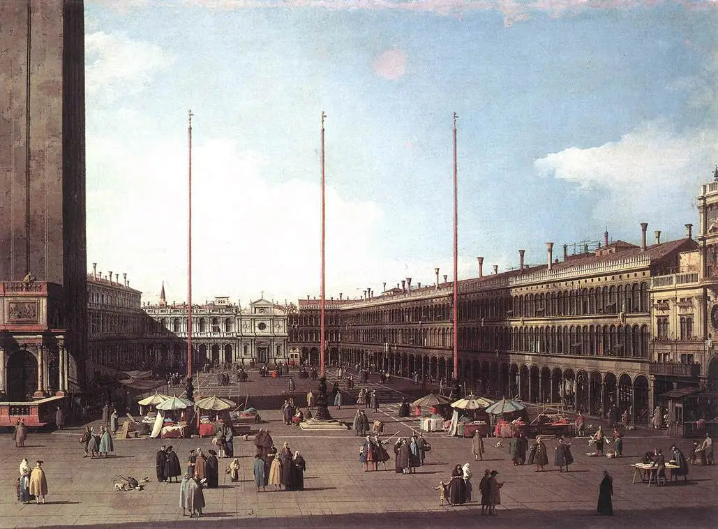 Place Saint-Marc vers l’église San Geminiano - Canaletto - Alpha Reproduction