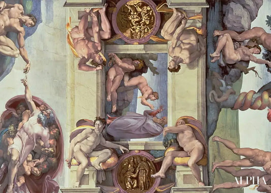 Plafond de la chapelle Sixtine (1508-12) : La création d'Eve - Michel-Ange - Reproductions de tableaux et peintures haut de gamme