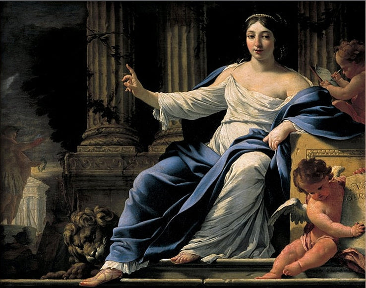 Polymnie, bohyně řeči - Simon Vouet