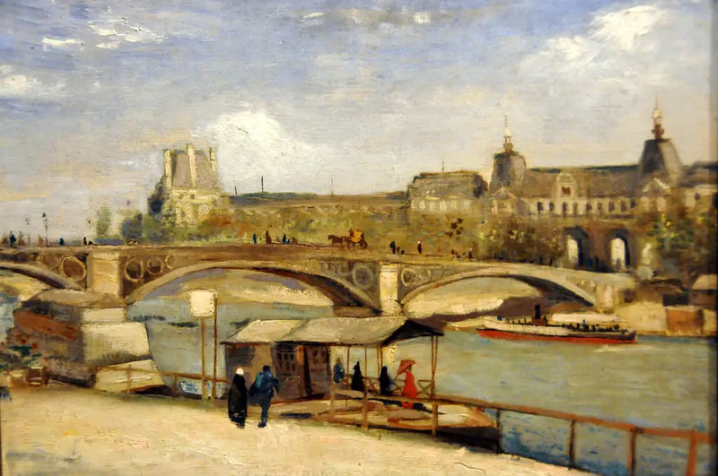 Pont du Carrousel a Louvre - Vincent van Gogh