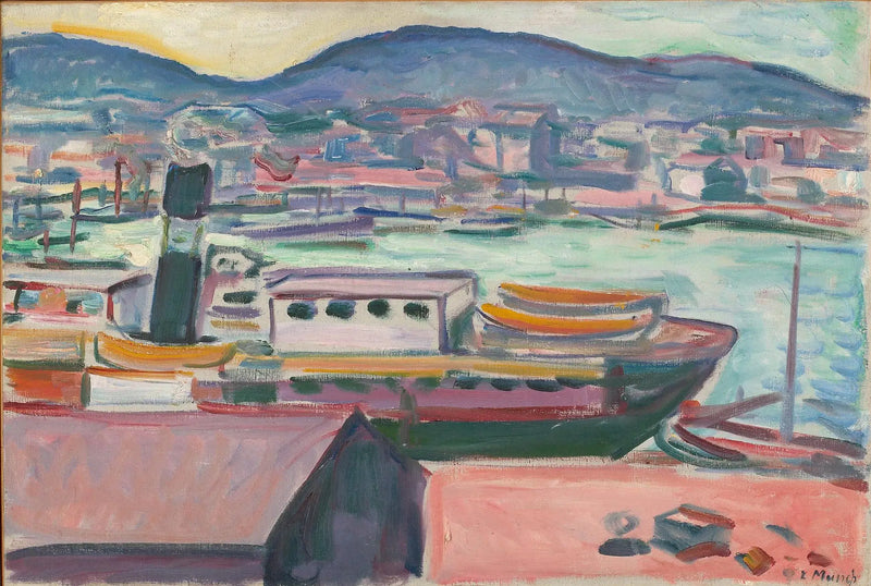 přístav v Bergenu - Edvard Munch