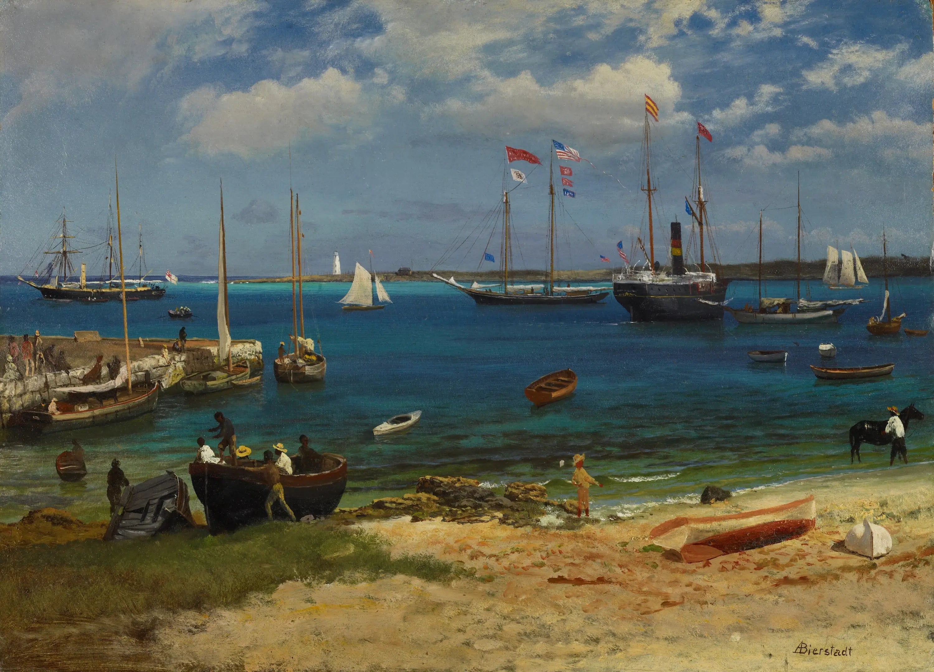 Port de Nassau - Albert Bierstadt - Alpha Reproduction
