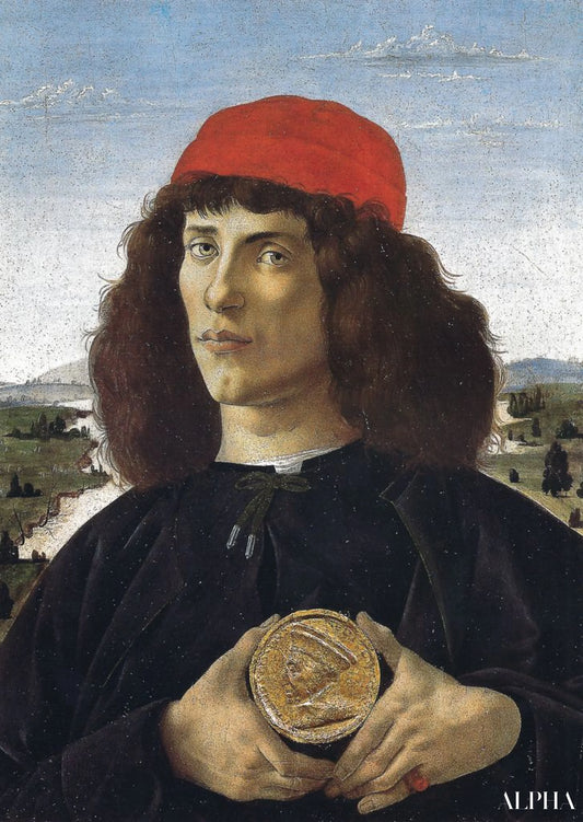 Portr.d'un étranger 1488 - Sandro Botticelli - Reproductions de tableaux et peintures haut de gamme