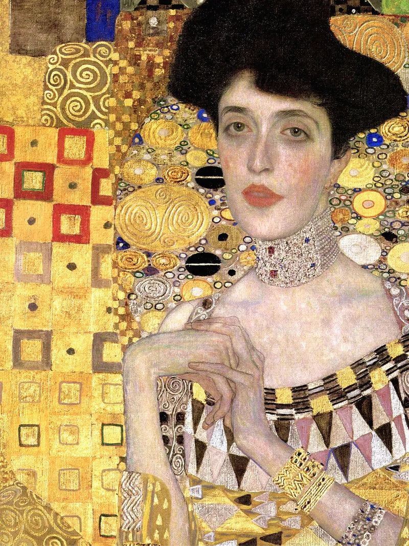 👑 Portrét Adèle Bloch-Bauer I (Detail) – Gustav Klimt (1907)