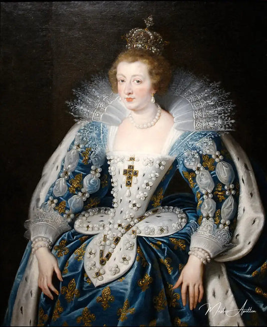 Portrait d'Anne d'Autriche, reine de France et de Navarre - Peter Paul Rubens - Reproductions de tableaux et peintures haut de gamme