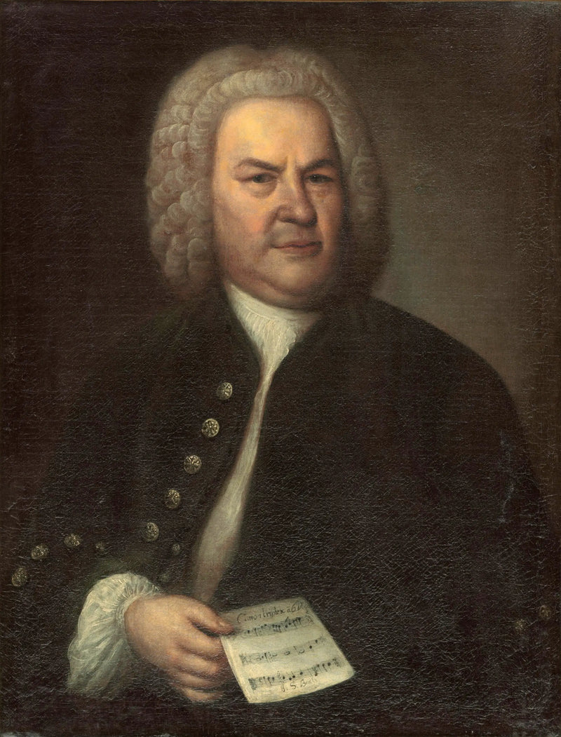 Portrét Bacha - Elias Gottlob Haussmann
