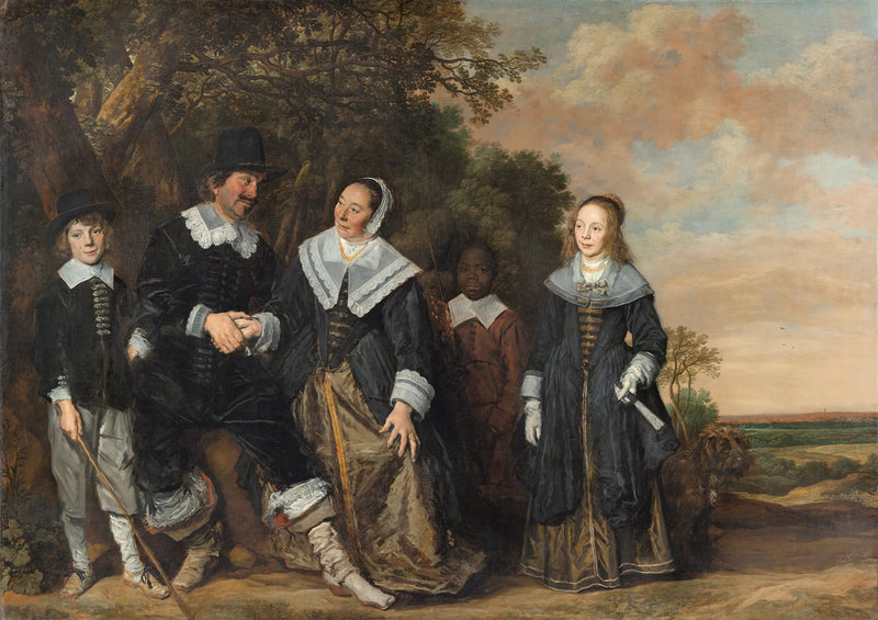 Portrét rodiny v krajině - Frans Hals