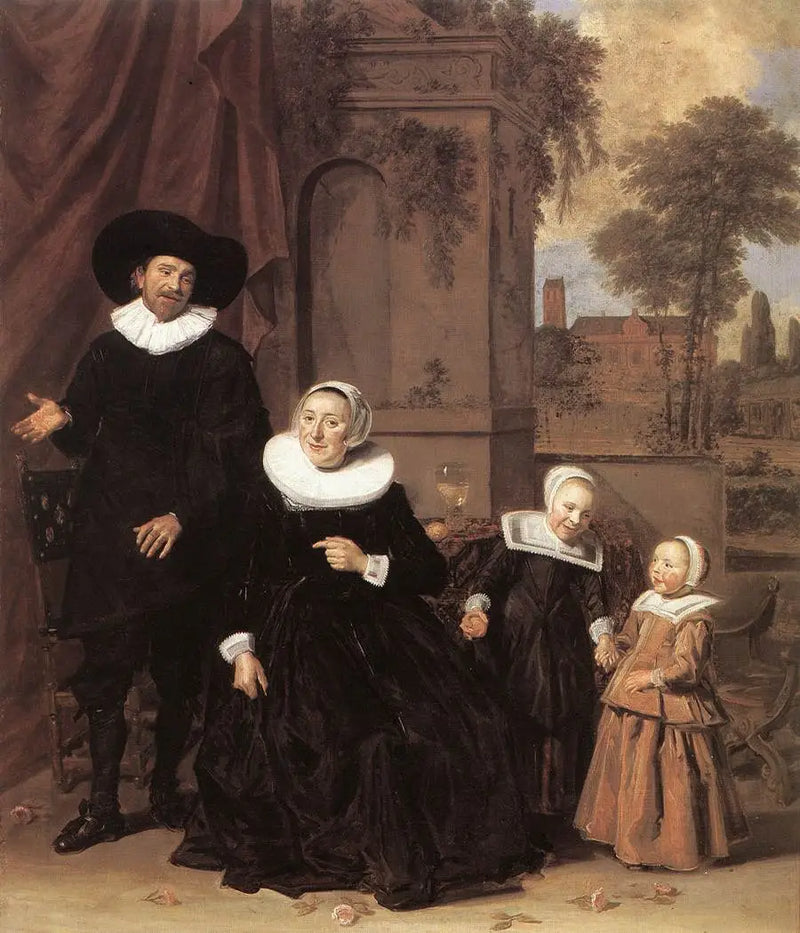 Portrét rodiny v krajině - Frans Hals