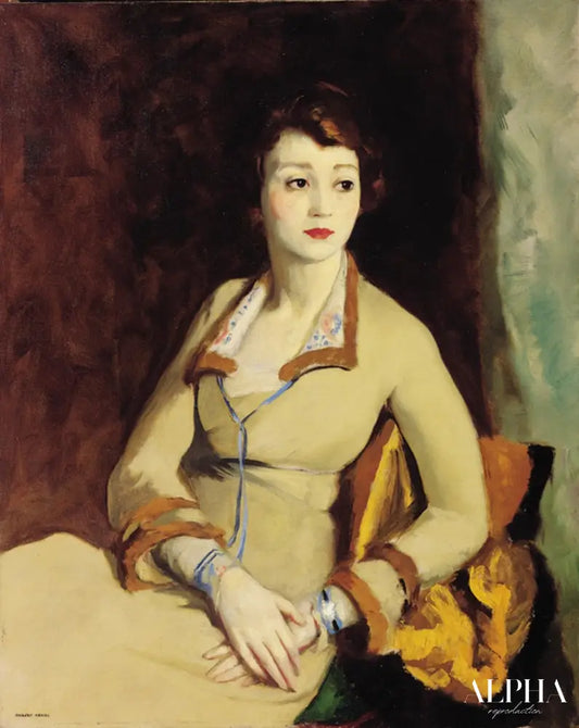 Portrait de Fay Bainter - Robert Henri - Reproductions de tableaux et peintures haut de gamme