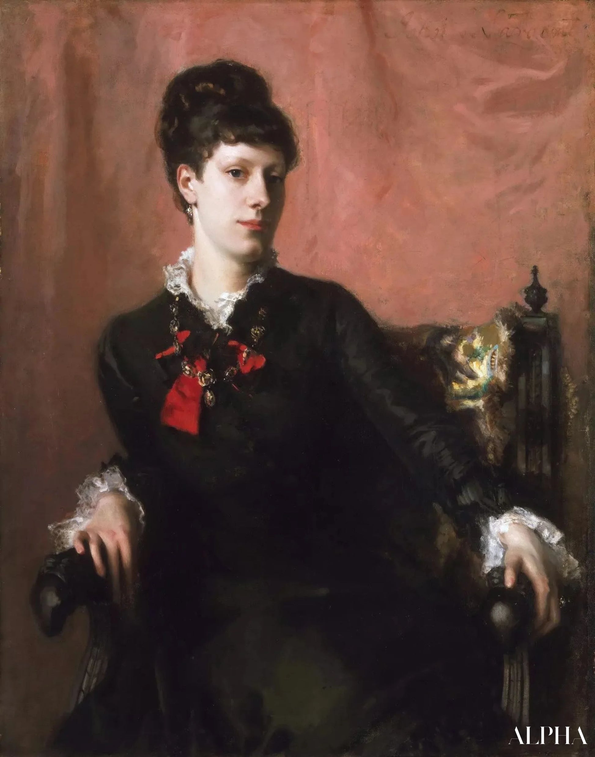 Portrait de Frances Sherborne Ridley Watts - John Singer Sargent - Reproductions de tableaux et peintures haut de gamme