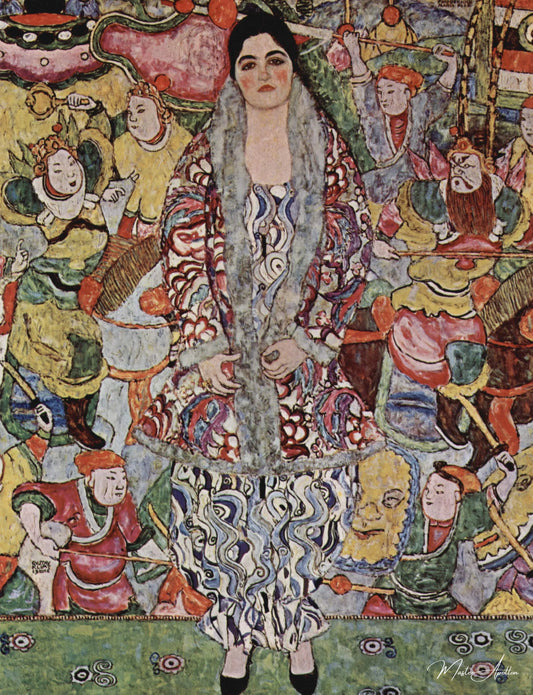 Portrait de friederike maria beer - Gustav Klimt - Reproductions de tableaux et peintures haut de gamme