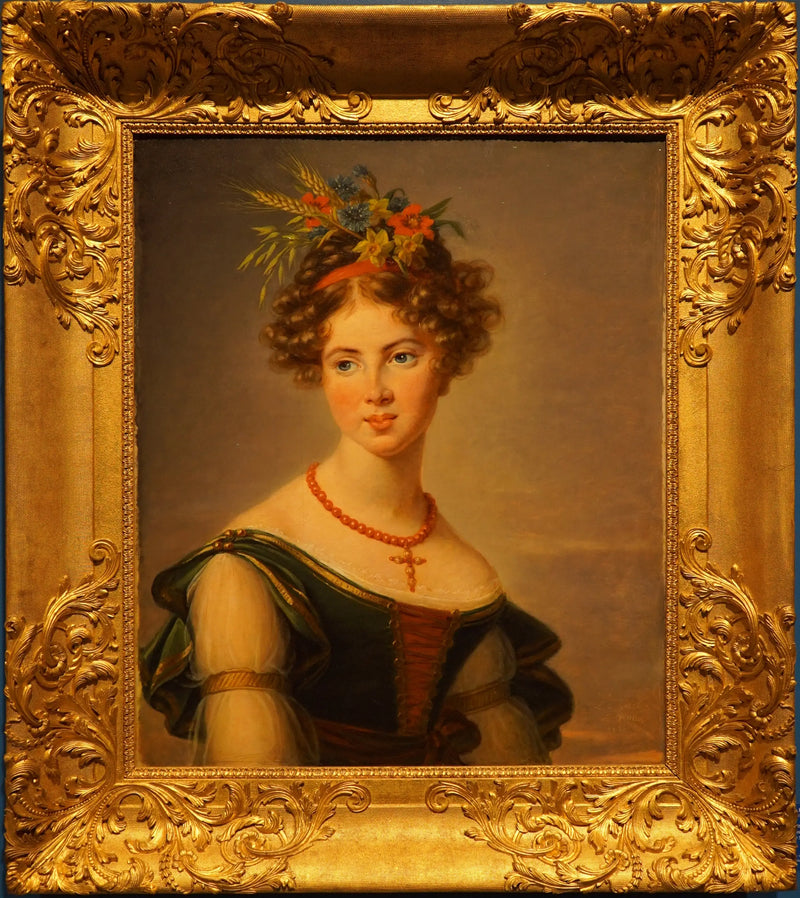 Portrét hraběnky Joséphine Mathilde Henriette Caroline de Baussancourt, rozené Bernard de Sassenay - Élisabeth Vigée Le Brun