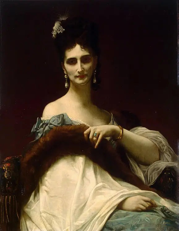 Portrét hraběnky z Kollerové (rozené Maria Riznich) - Alexandre Cabanel