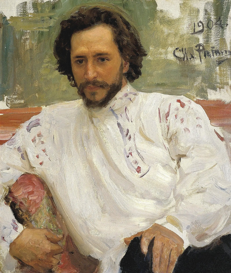 Portrét spisovatele Léonida Nikolaeviče Andrejeva. - Ilya Repin