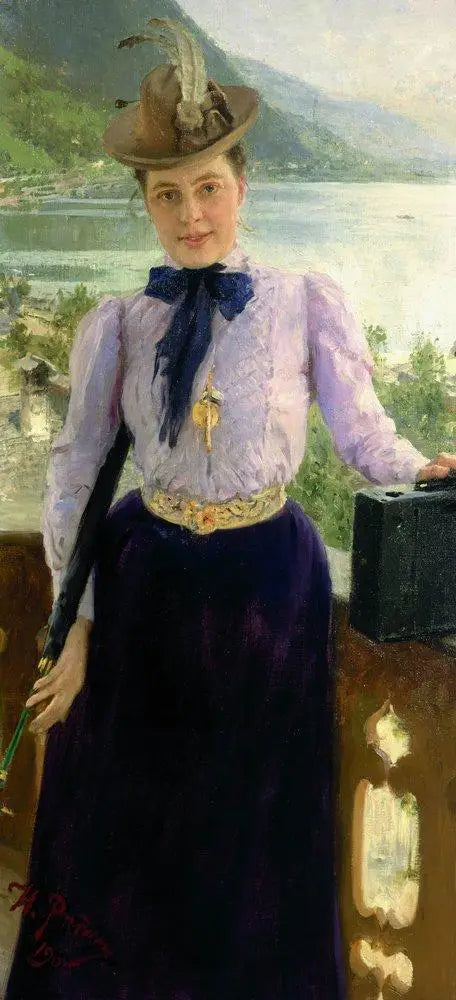 Portrét spisovatelky Natalia Borisovna Nordman-Severova - Ilya Repin