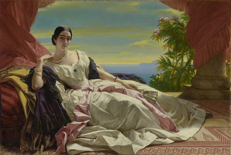 Portrét Léonilly, princezny Sayn-Wittgenstein-Sayn - Franz Xaver Winterhalter