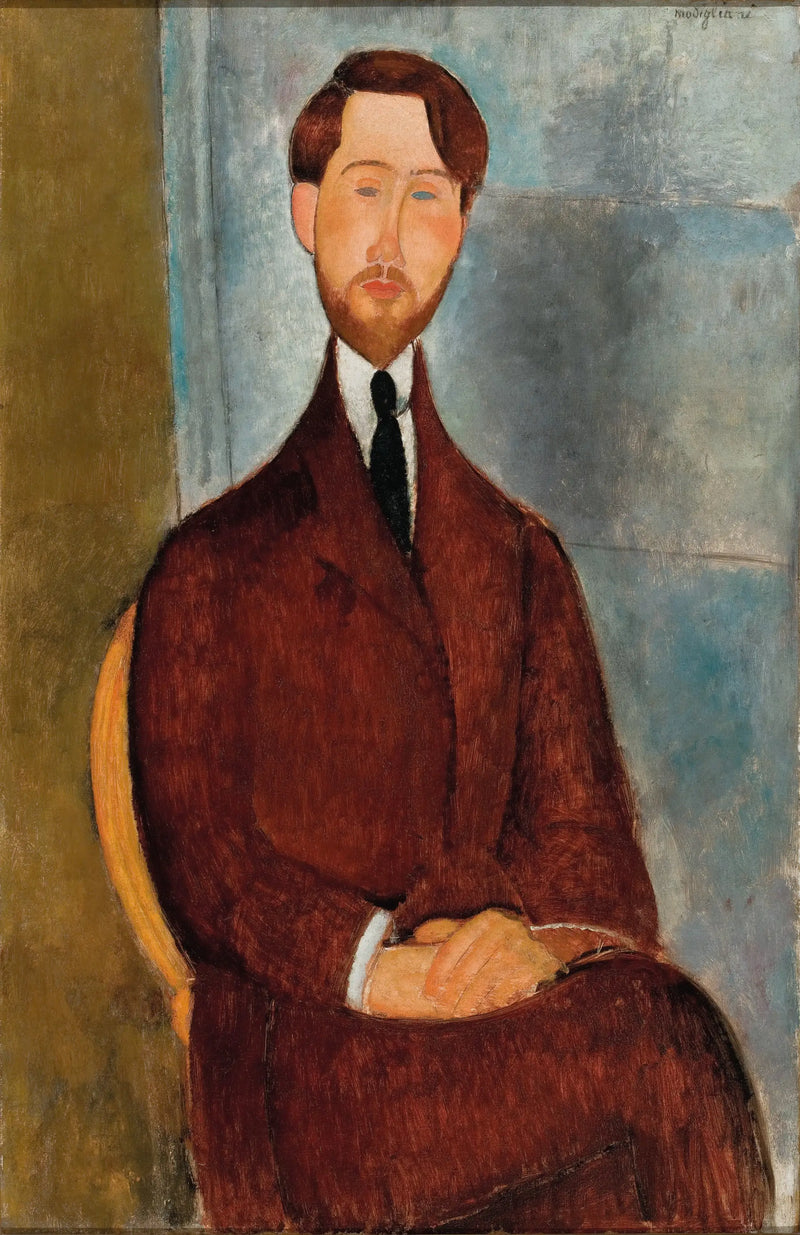 Portrét Léopolda Zborowského - Amedeo Modigliani